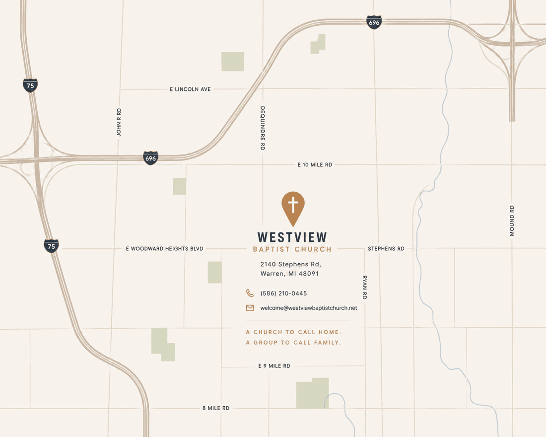 Map to Westview Baptist Church